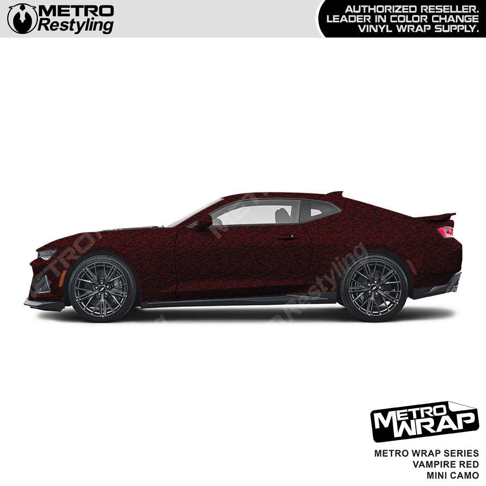 Metro Wrap Mini Classic Vampire Red Camouflage Vinyl Film