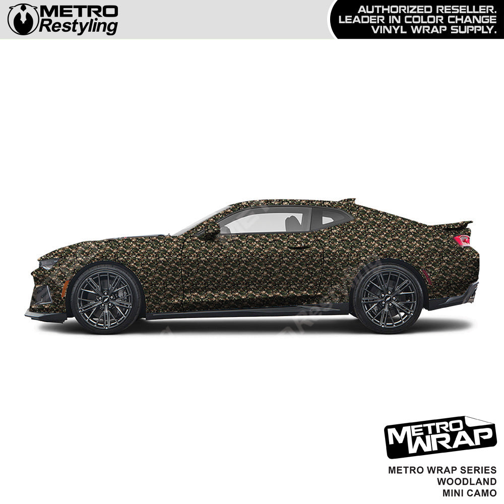 Metro Wrap Mini Classic Woodland Camouflage Vinyl Film