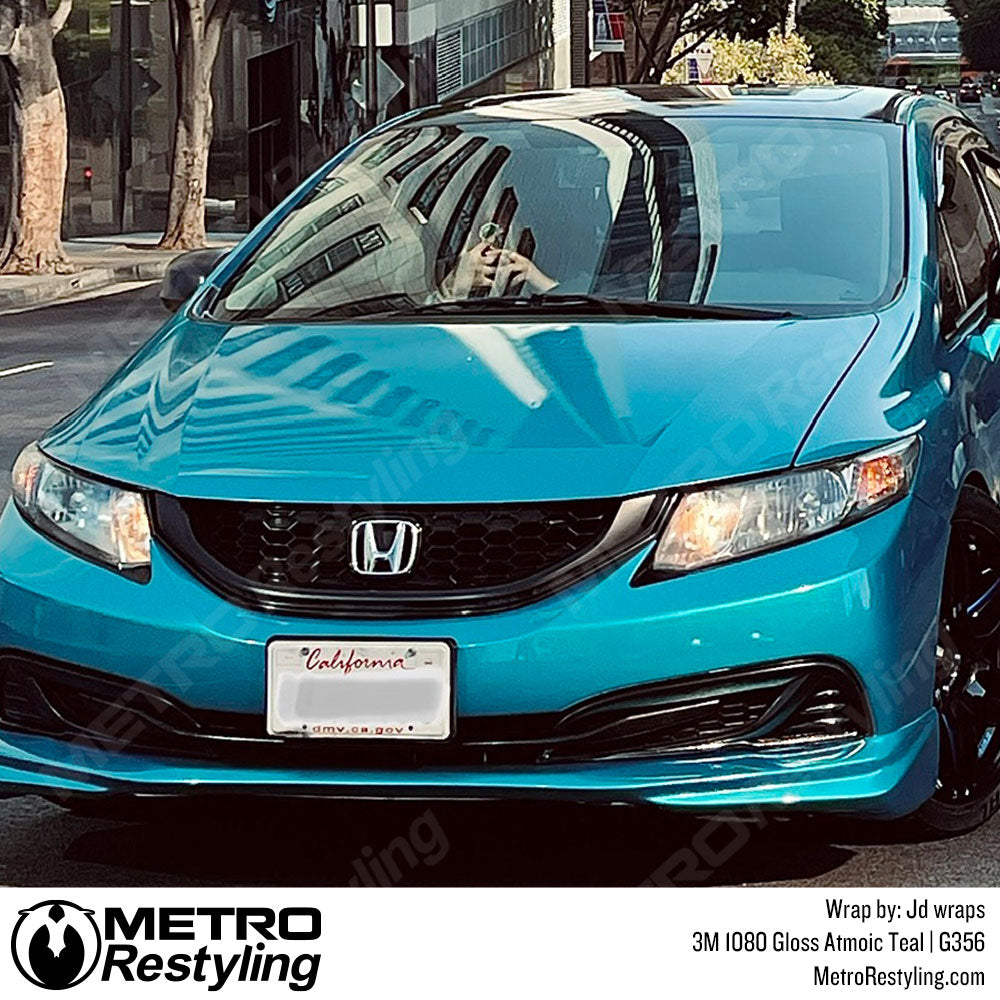 Honda Civic Teal Wrap