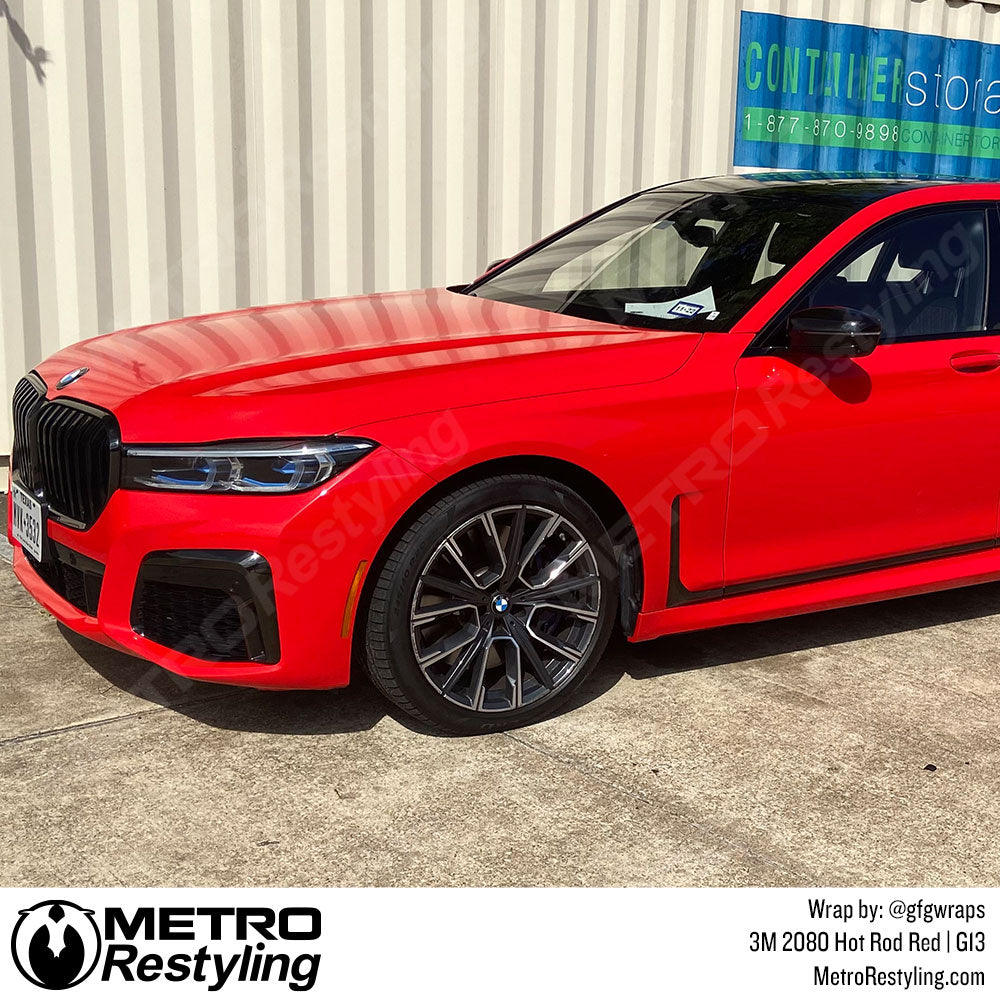 Hot Rod Red BMW Vinyl