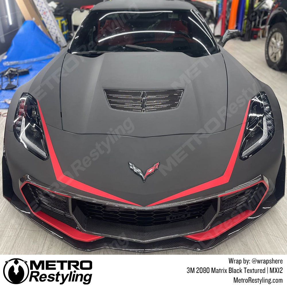 Matrix Black Textured Vinyl