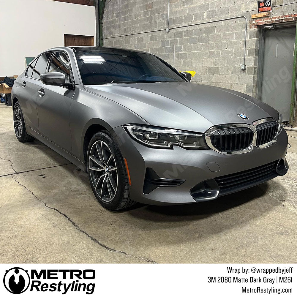 Dark Gray BMW Wrap