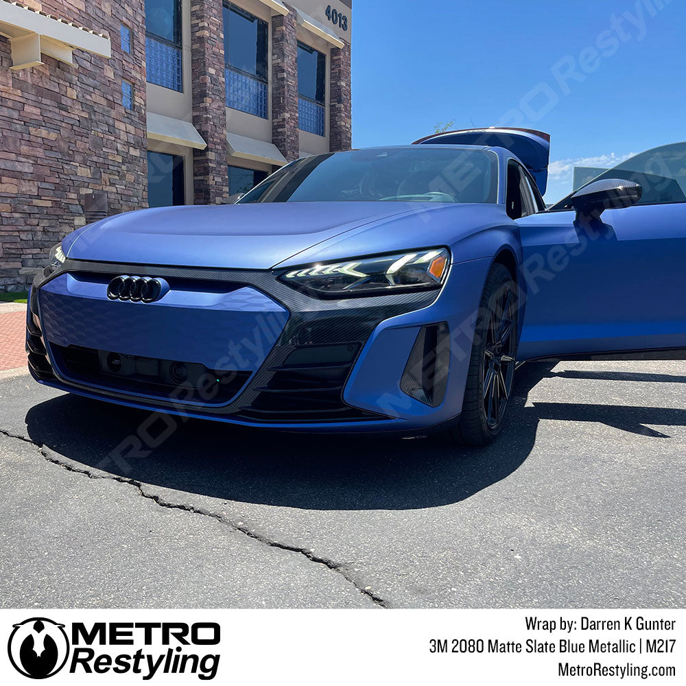 Blue Metallic Audi Wrap