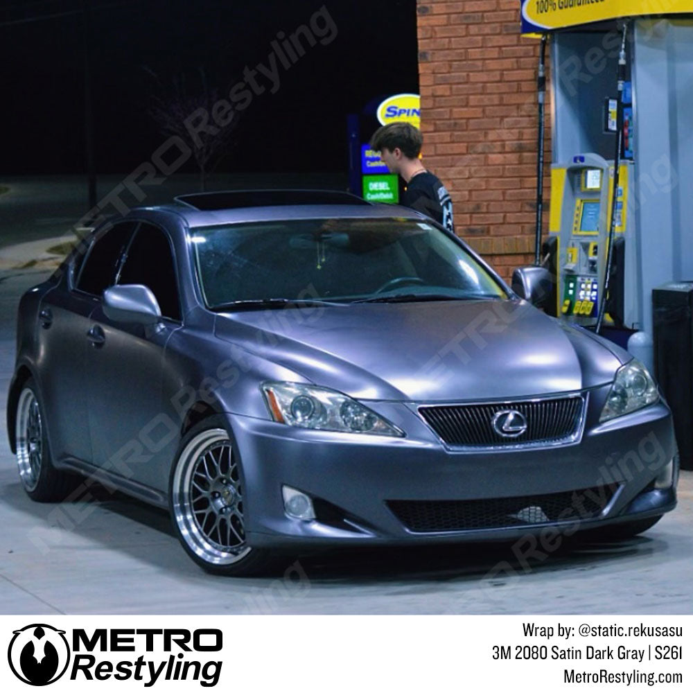 dark gray lexus wrap