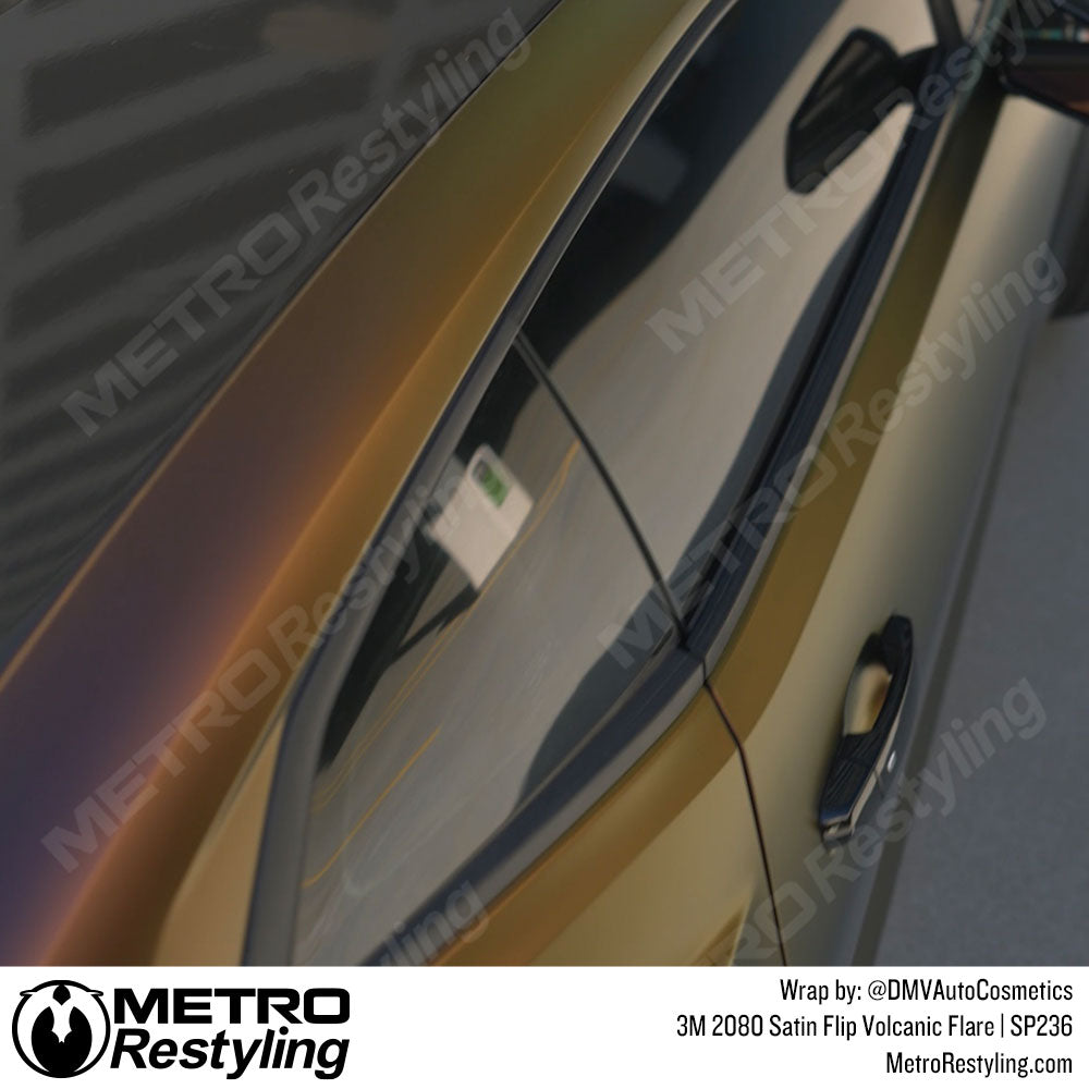 satin bronze camaro wrap