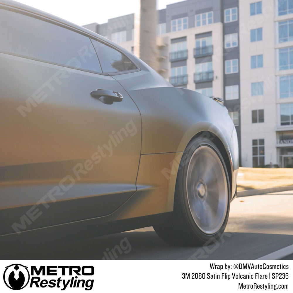 Satin Flip Volcanic Flare Camaro Wrap