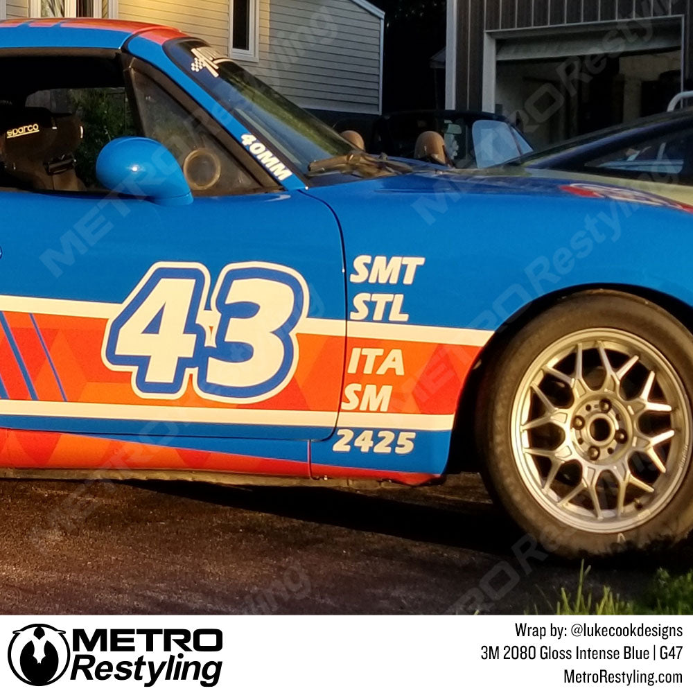Gloss Intense Blue Mazda Wrap