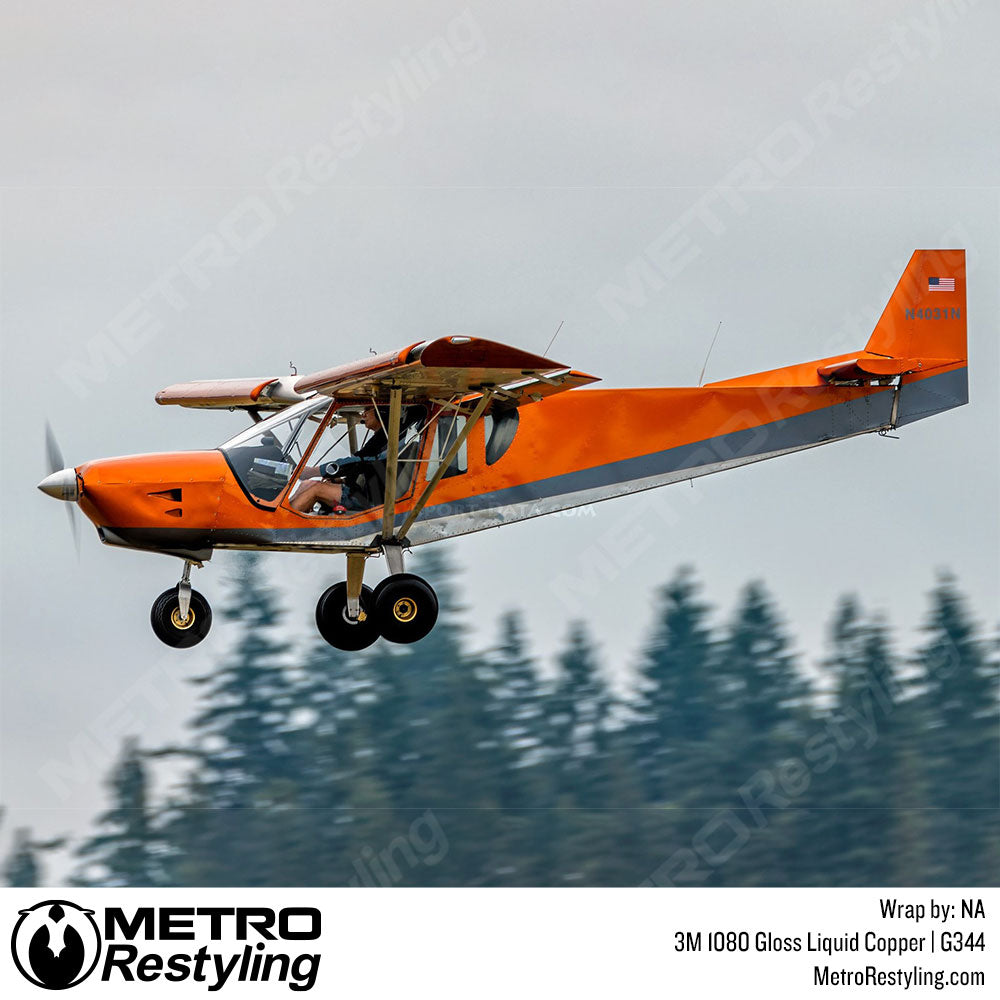 Copper Plane Vinyl Wrap