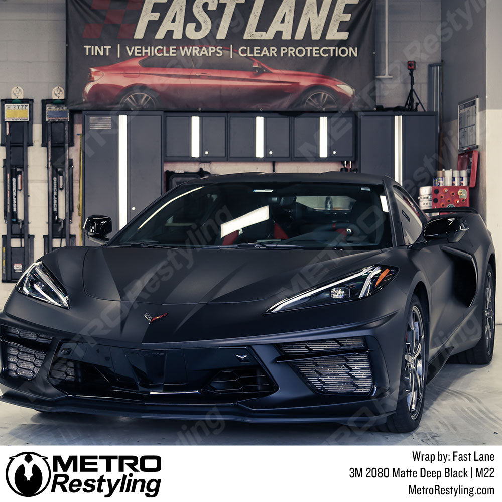 Matte Deep Black Chevy Wrap