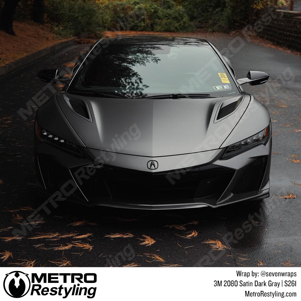 3M Satin Dark Gray Acura Wrap