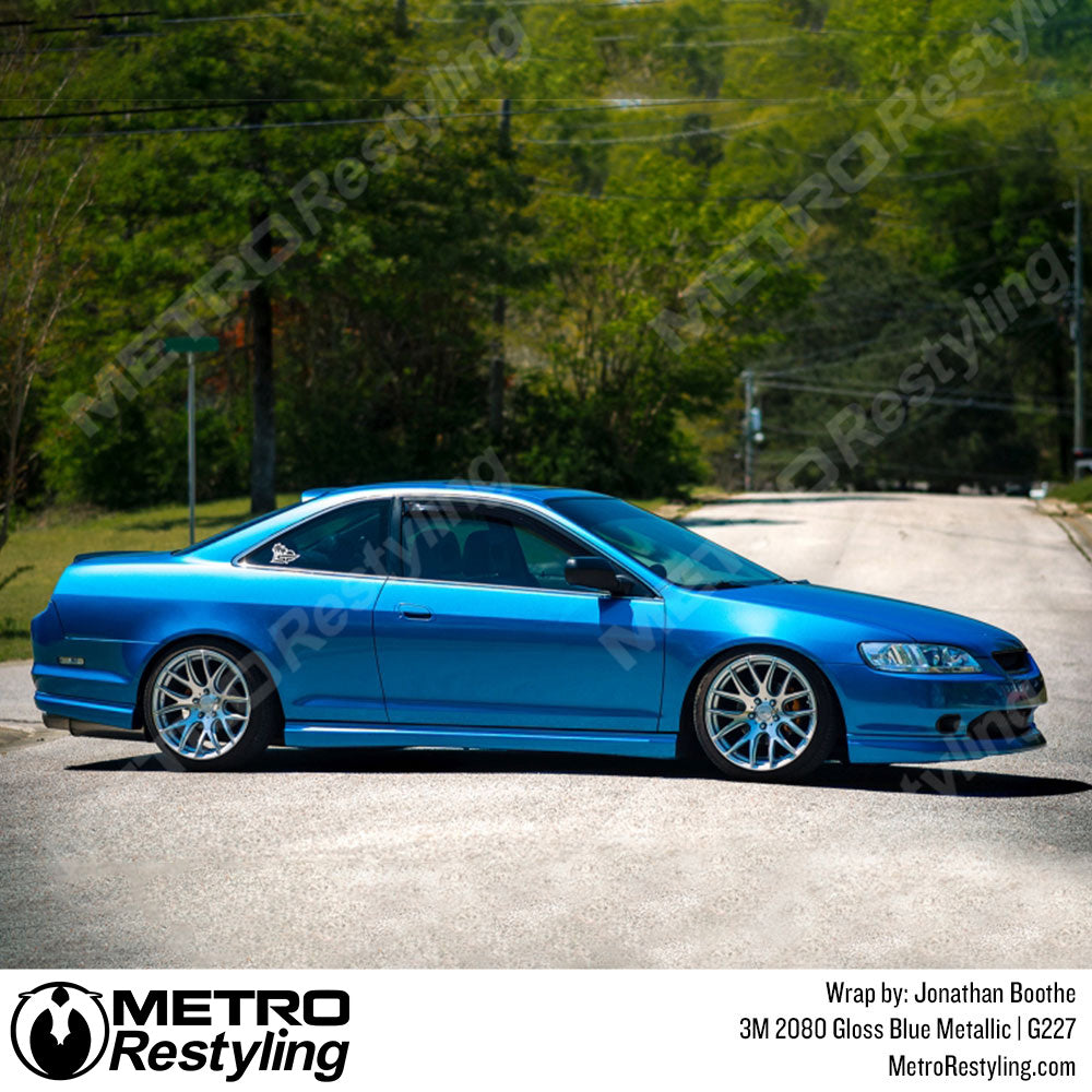 Gloss Blue Metallic Vinyl Wrap