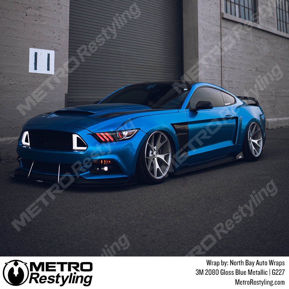 Gloss Blue Metallic Vinyl Wrap