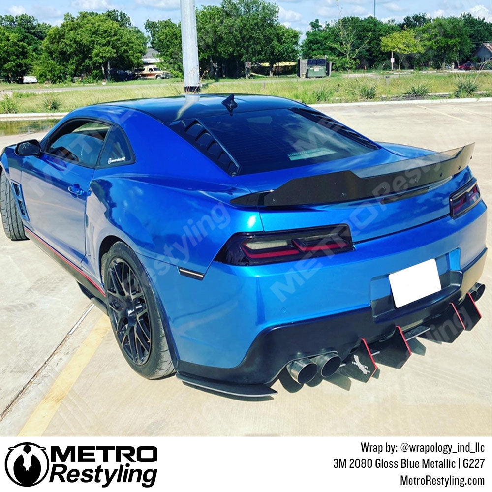 Gloss Blue Metallic Vinyl Wrap