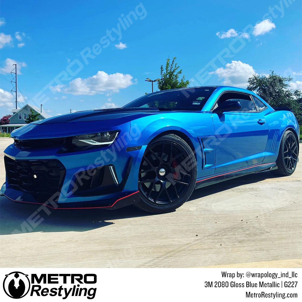 Gloss Blue Metallic Vinyl Wrap