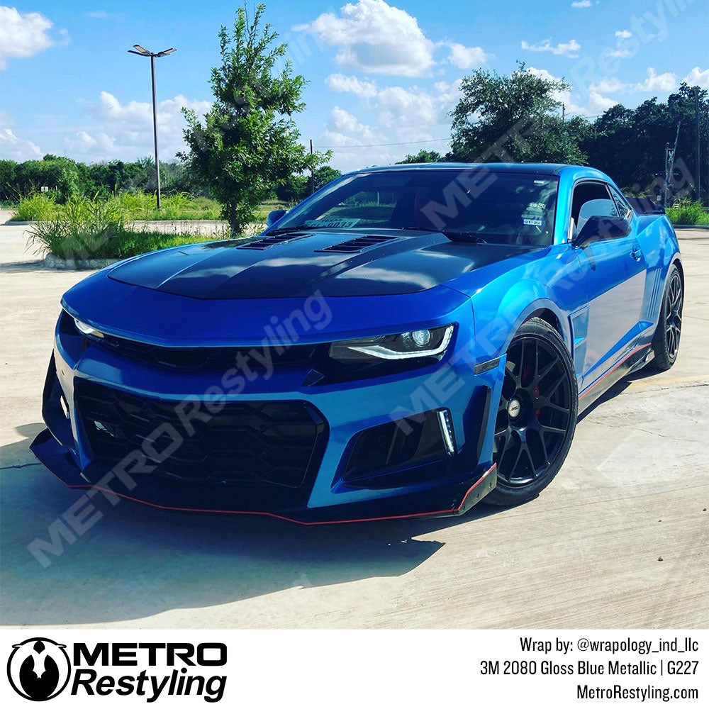 Gloss Blue Metallic Vinyl Wrap