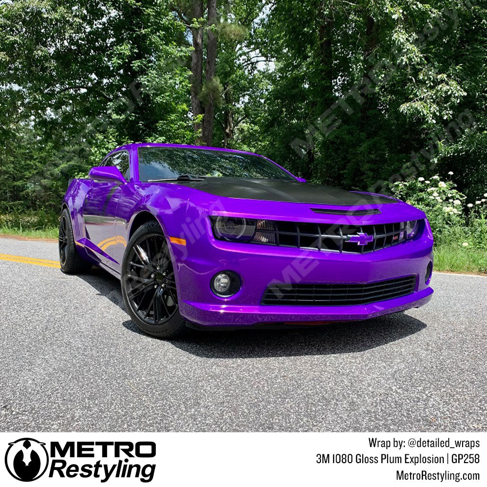 Gloss Plum Explosion Chevy Wrap