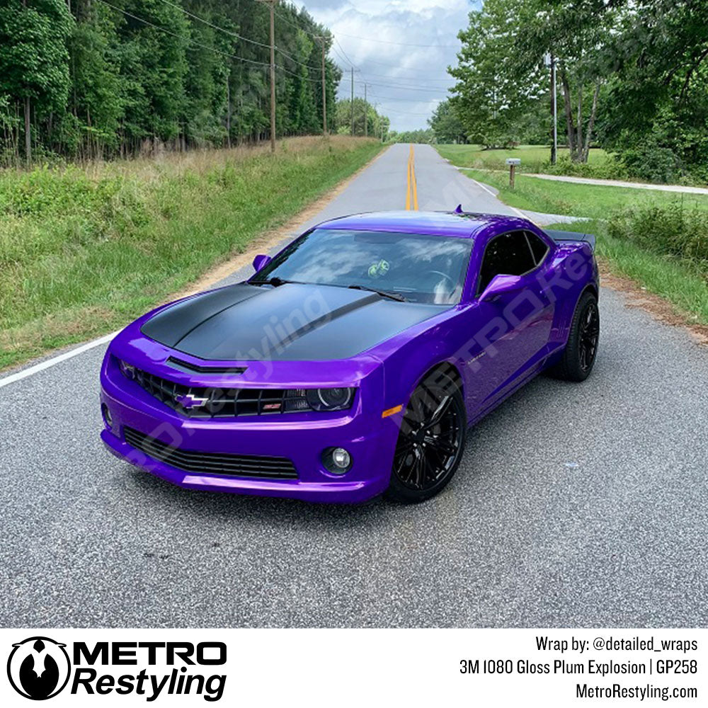 Gloss Plum Explosion Chevy Wrap
