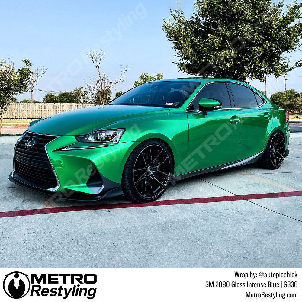 Glossy Green Lexus Wrap