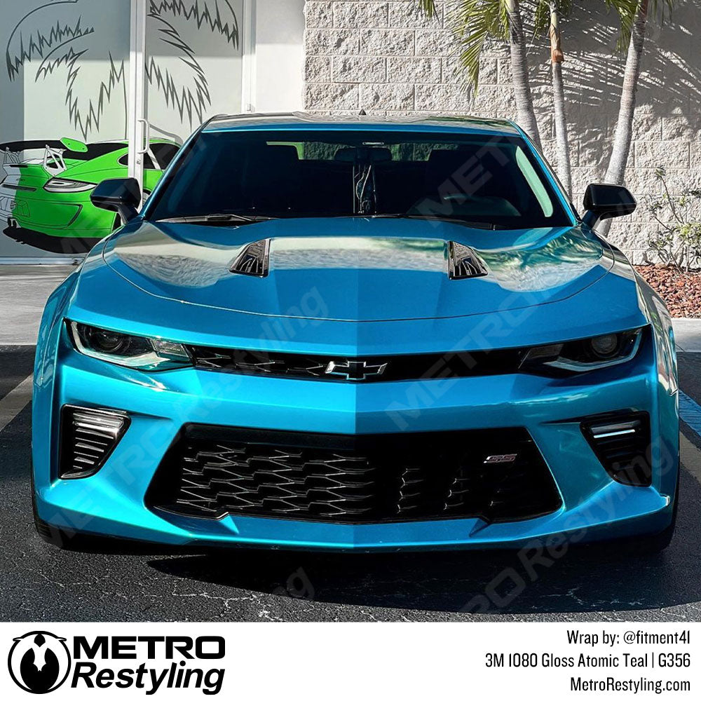 Gloss Atomic Teal Chevy Wrap