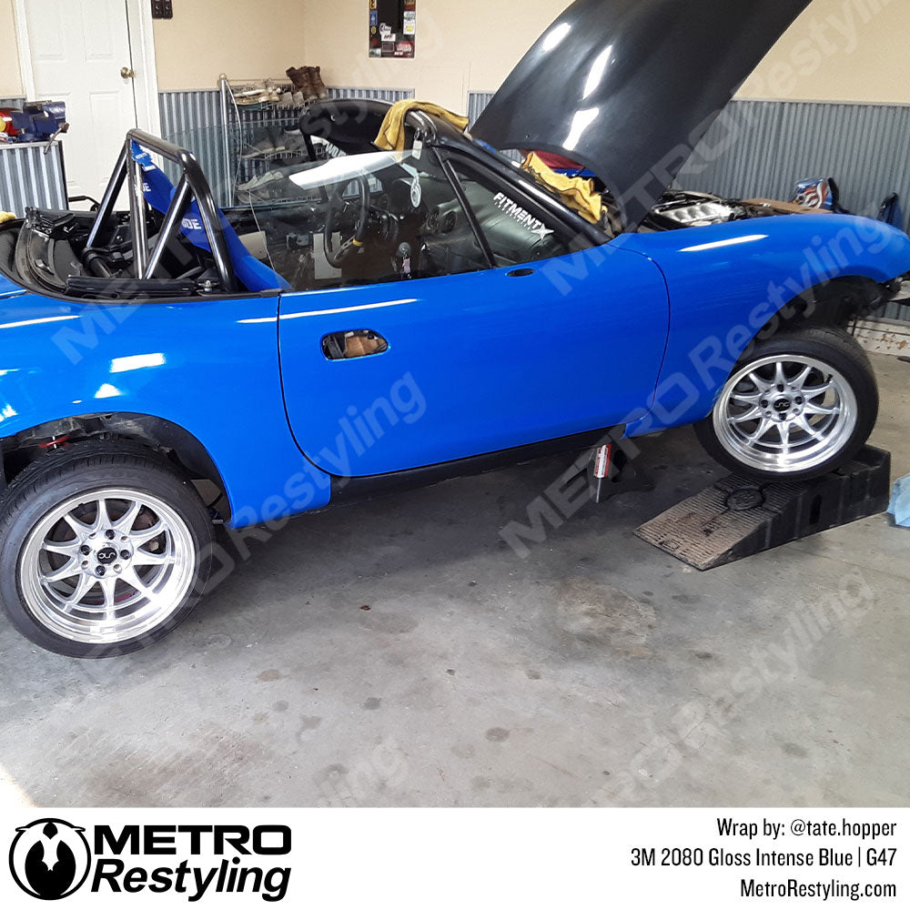 Gloss Intense Blue Vinyl Wrap