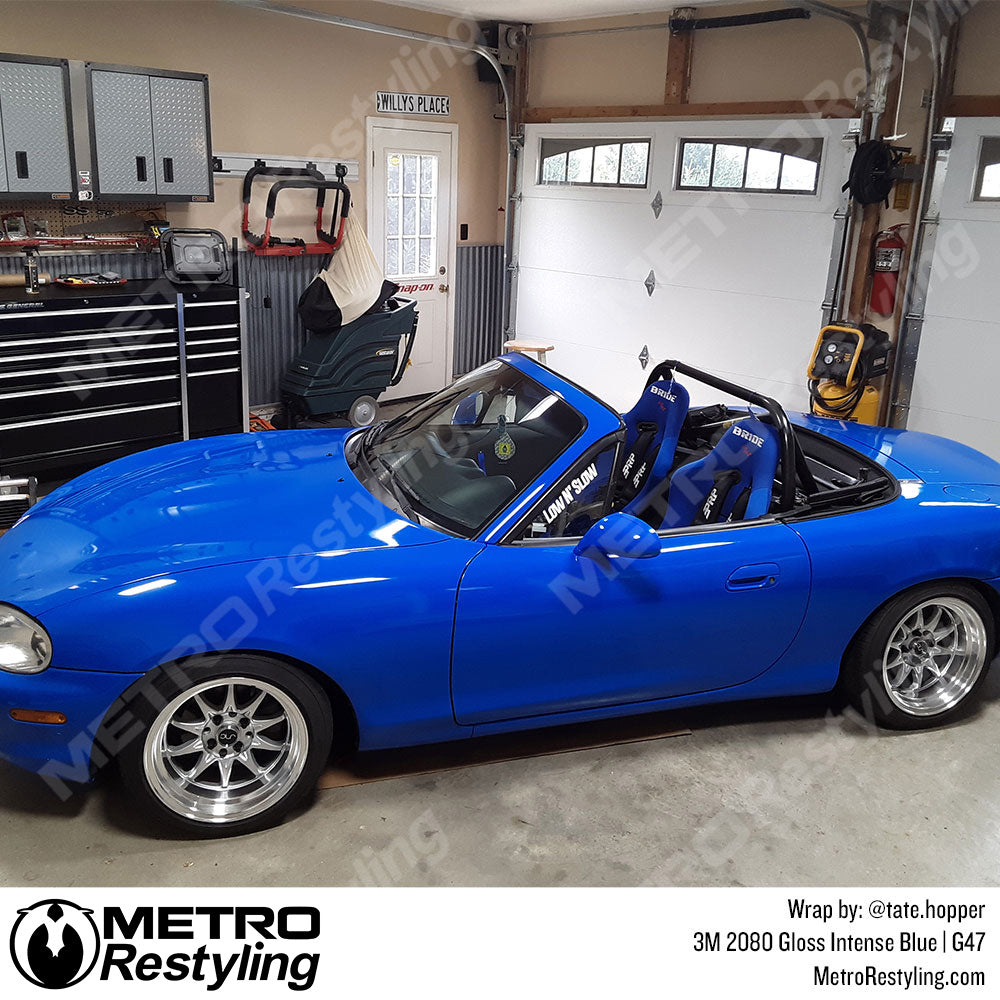Gloss Intense Blue Vinyl Wrap
