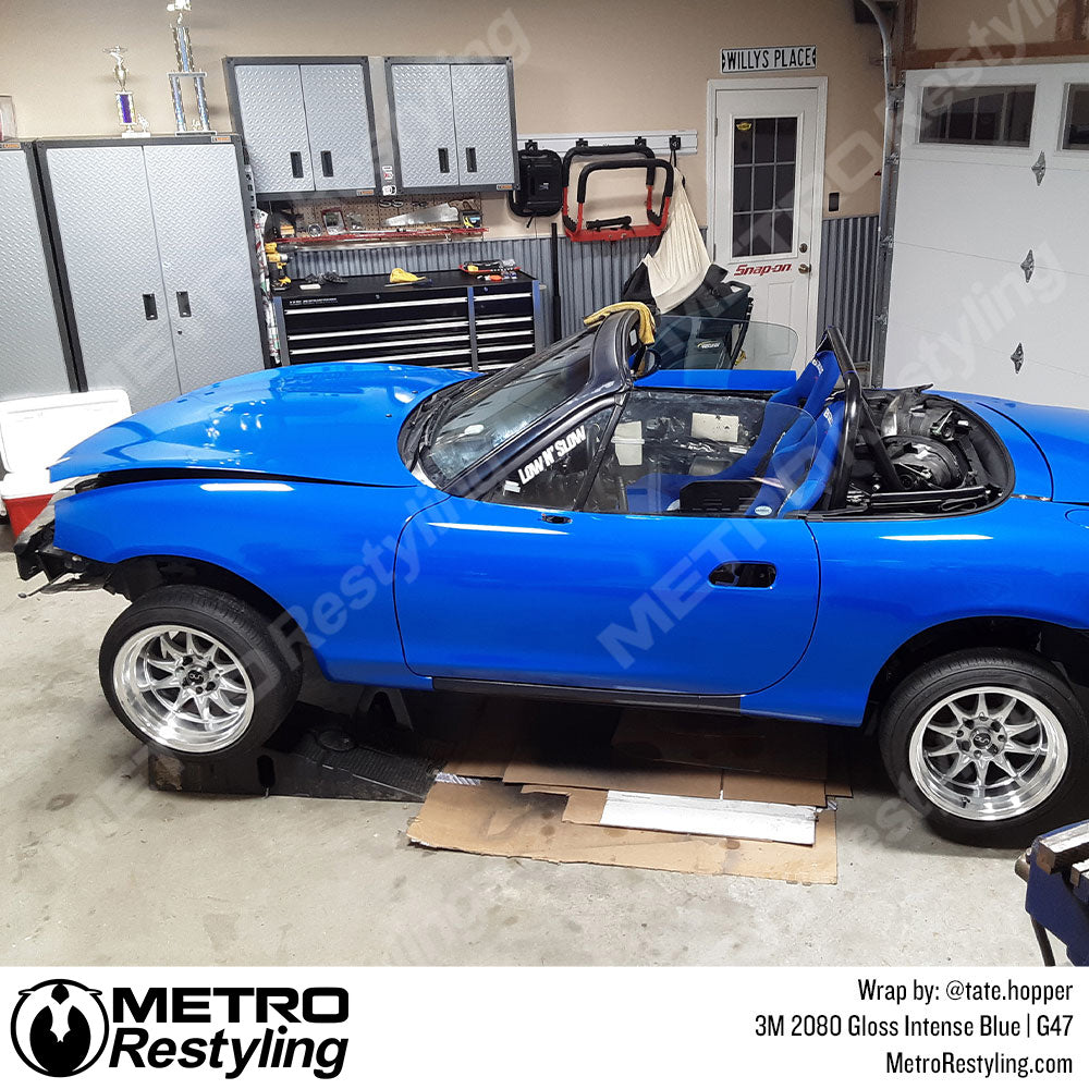 Gloss Intense Blue Vinyl Wrap