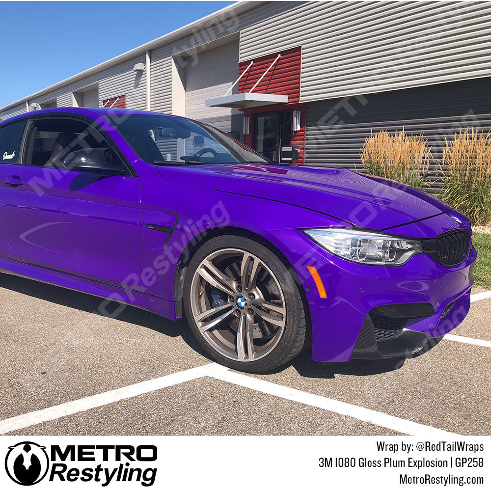 Gloss Plum Explosion BMW Wrap