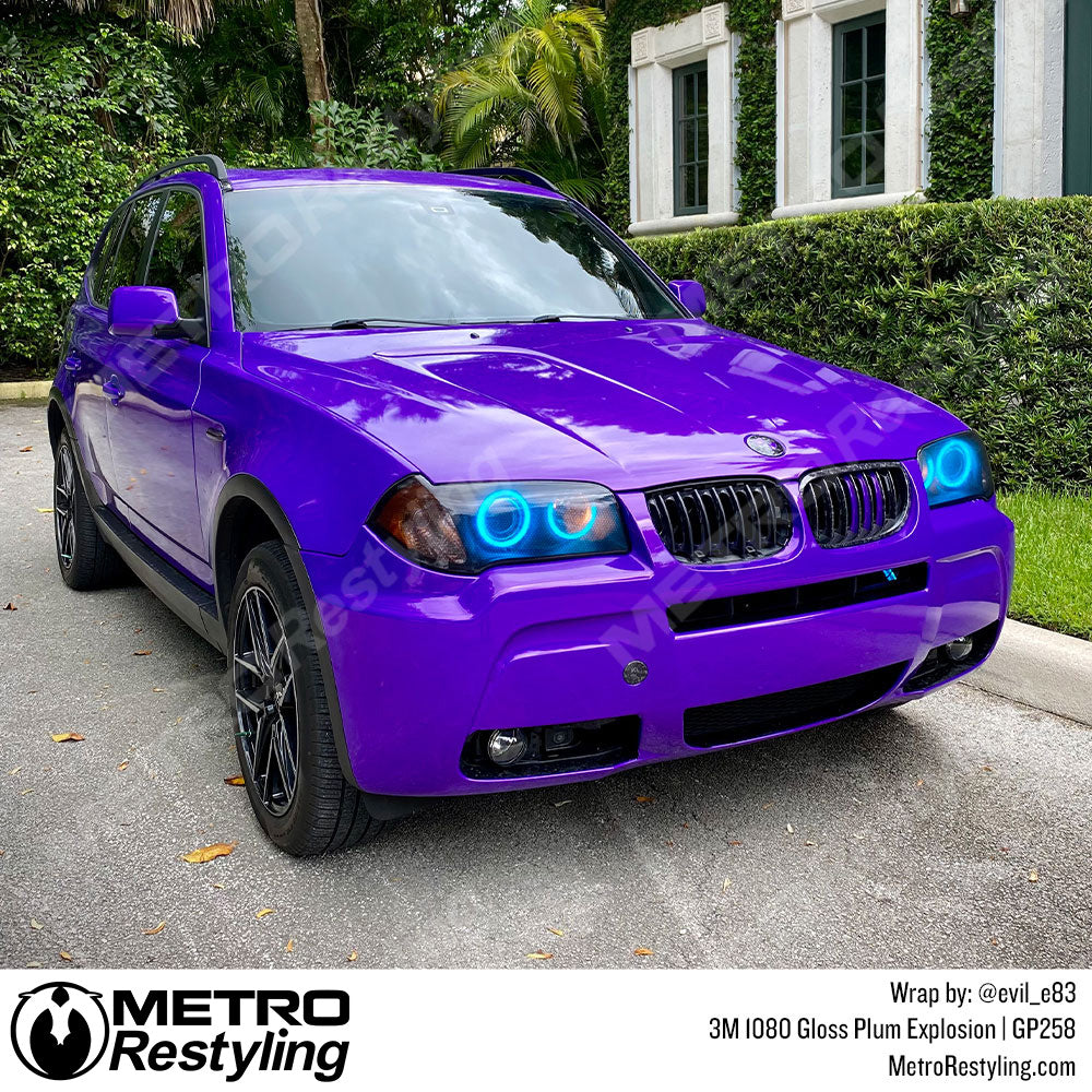 Gloss Plum Explosion Vinyl Wrap