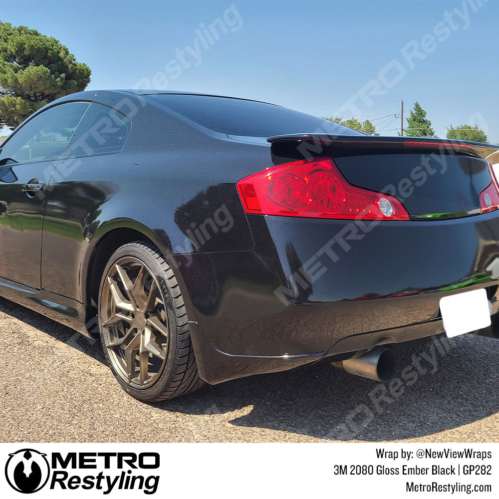 Gloss Ember Black Vinyl Wrap