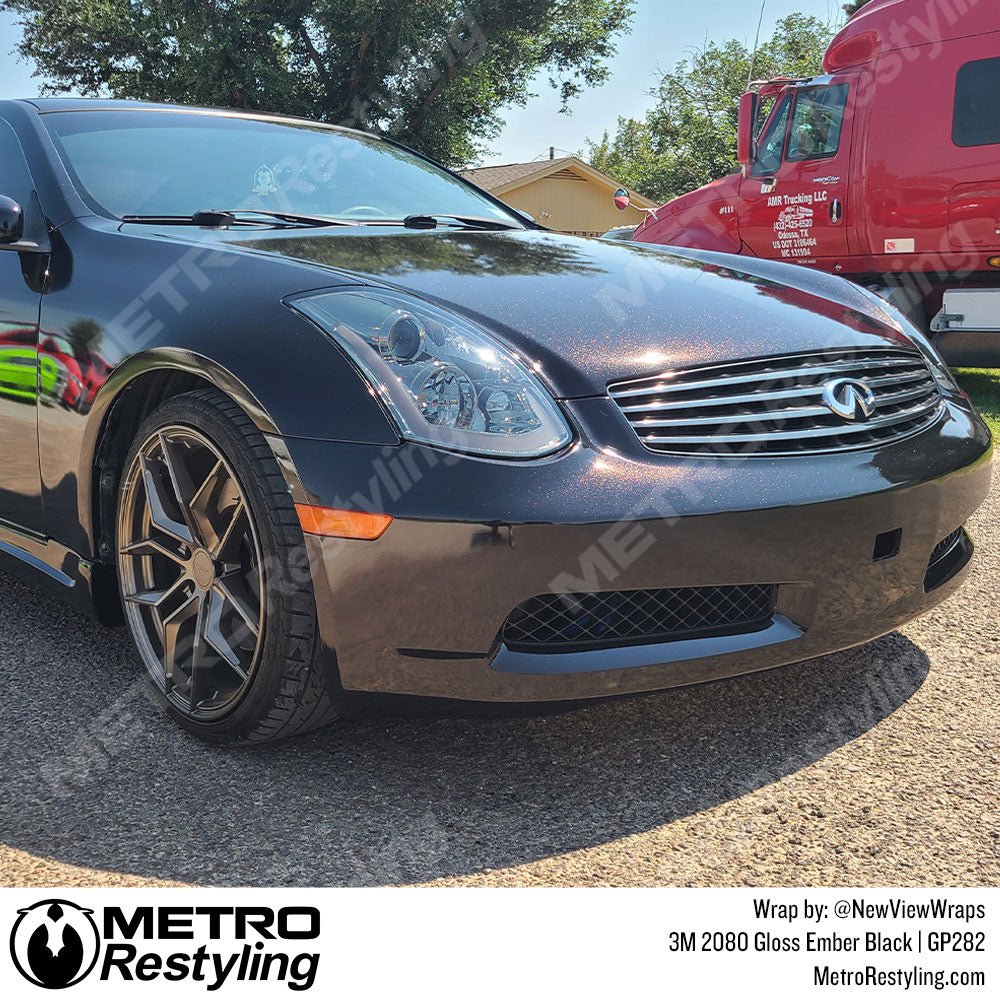 Gloss Ember Black Vinyl Wrap