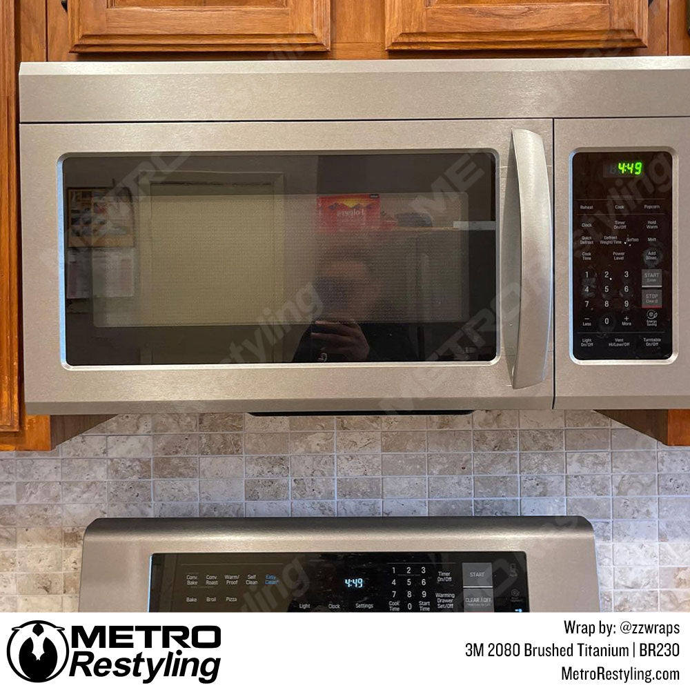 Brushed Titanium Vinyl Wrap