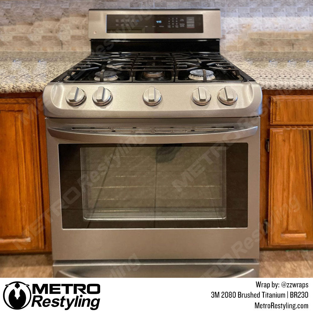 Brushed Titanium Vinyl Wrap