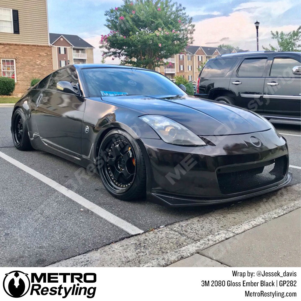 Gloss Ember Black Vinyl Wrap