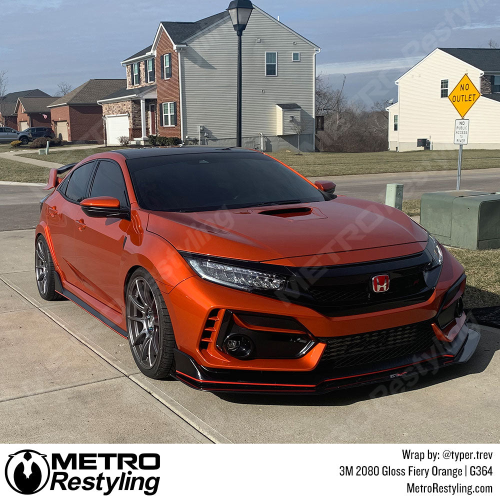 Gloss Fiery Orange Honda Wrap