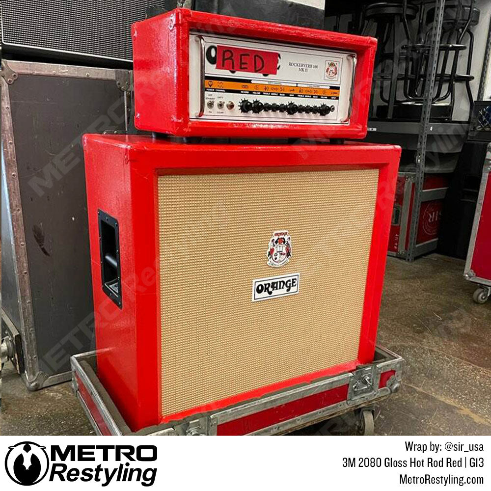 Gloss Hot Rod Red Stereo Wrap