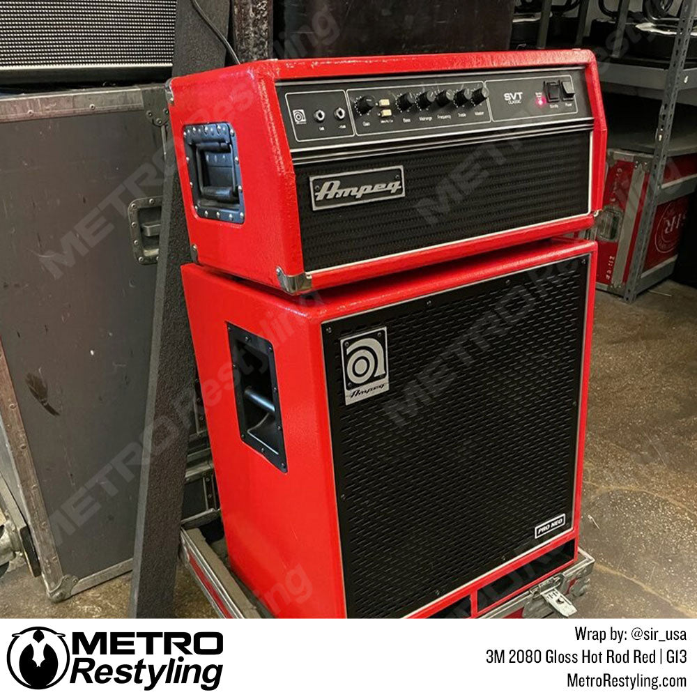 Red Stereo Vinyl Wrap
