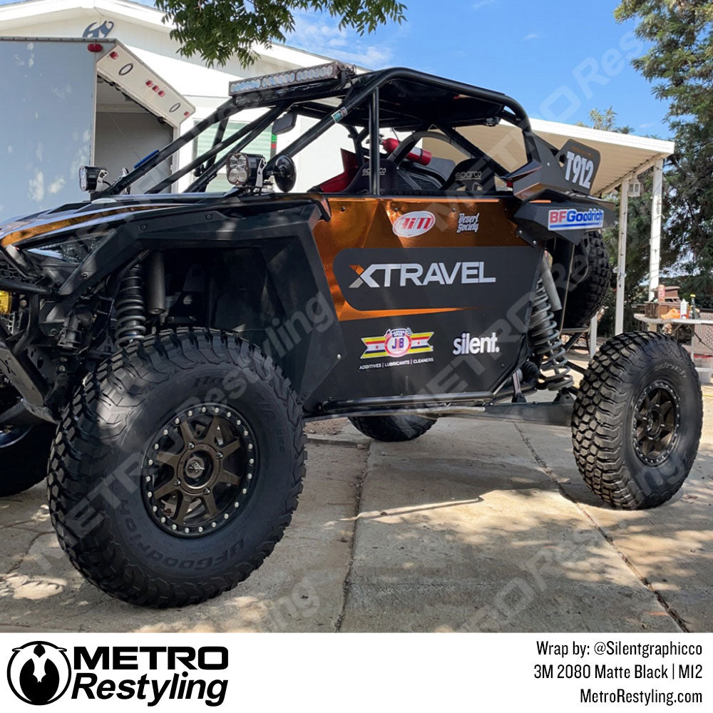3M 2080 Matte Black ATV Wrap