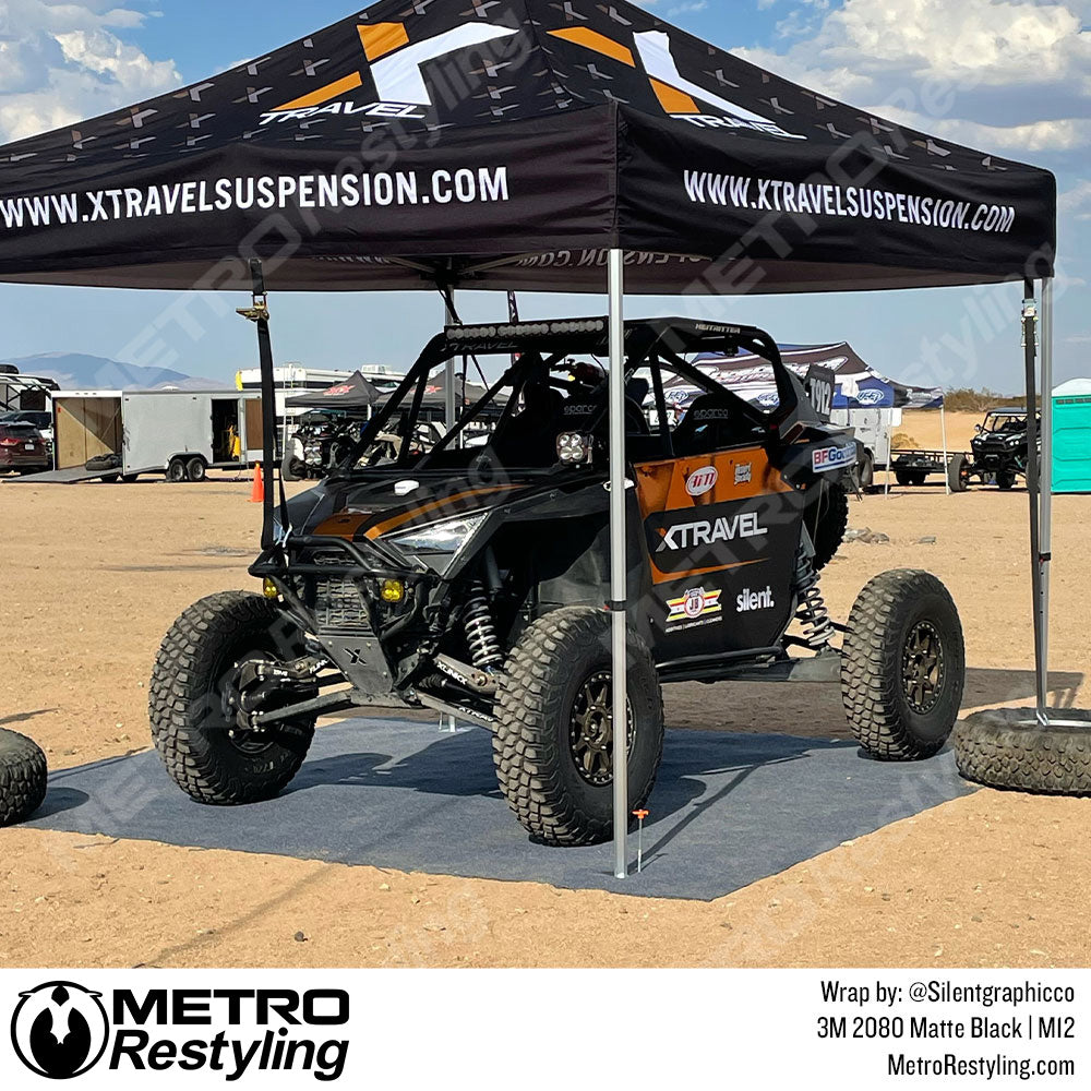 3M 2080 Matte Black ATV Wrap