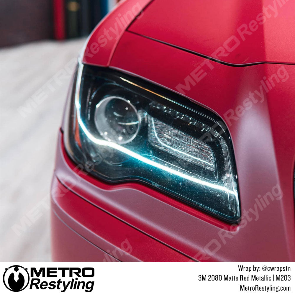 Matte Red Metallic Chrysler Wrap
