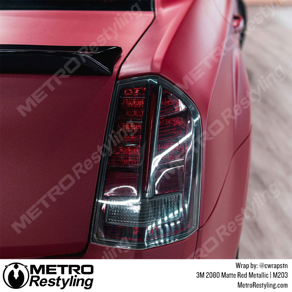 Matte Red Metallic Vinyl Wrap