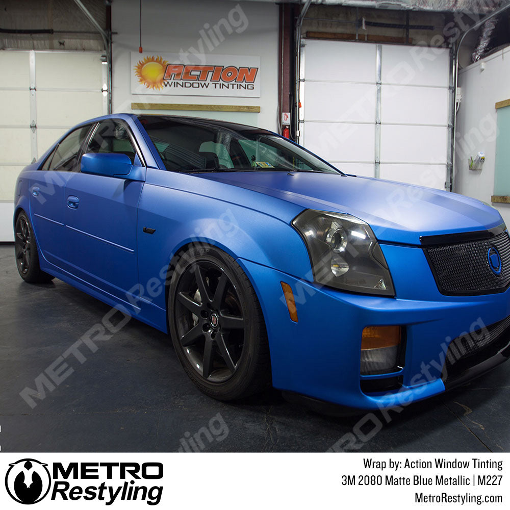3M 2080 Matte Blue Metallic Vinyl Wrap