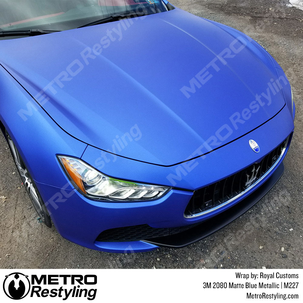 3M 2080 Matte Blue Metallic Vinyl Wrap