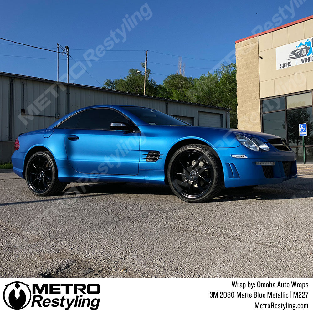 3M 2080 Matte Blue Metallic Vinyl Wrap