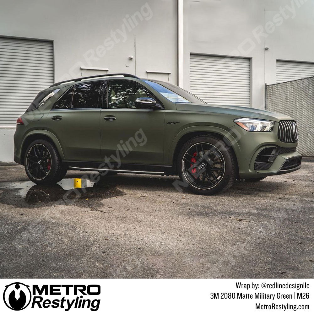 3M 2080 Matte Military Green Vinyl Wrap