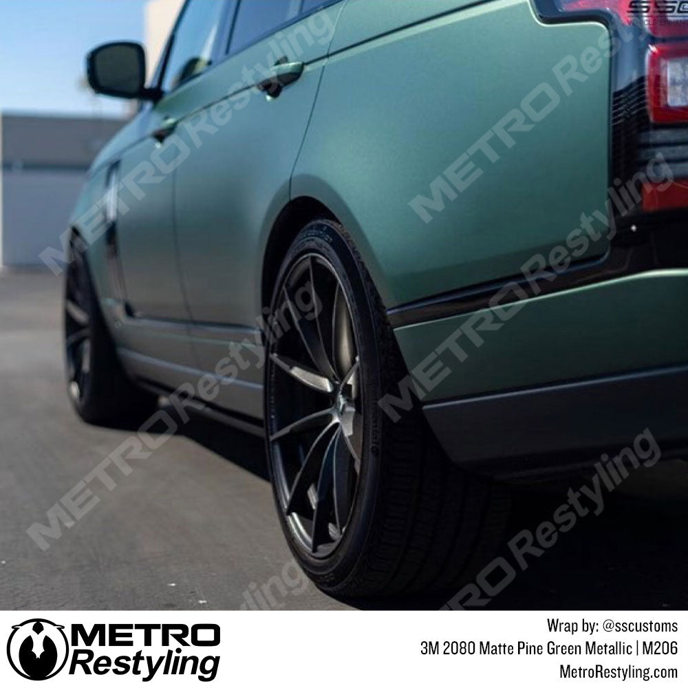 Matte Pine Green Range Rover Vinyl Wrap