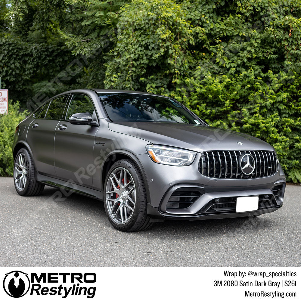 Satin Dark Gray Mercedes Wrap