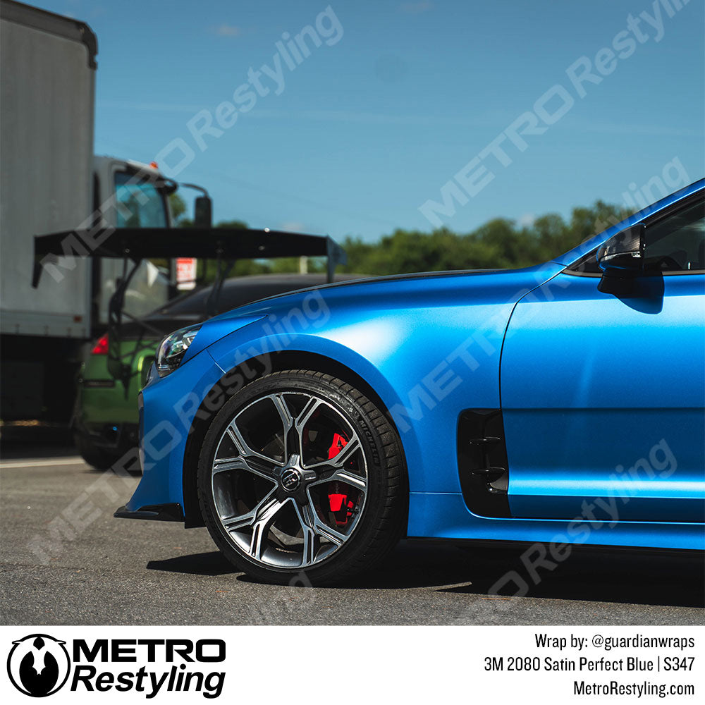 Satin Perfect Blue Vinyl Wrap