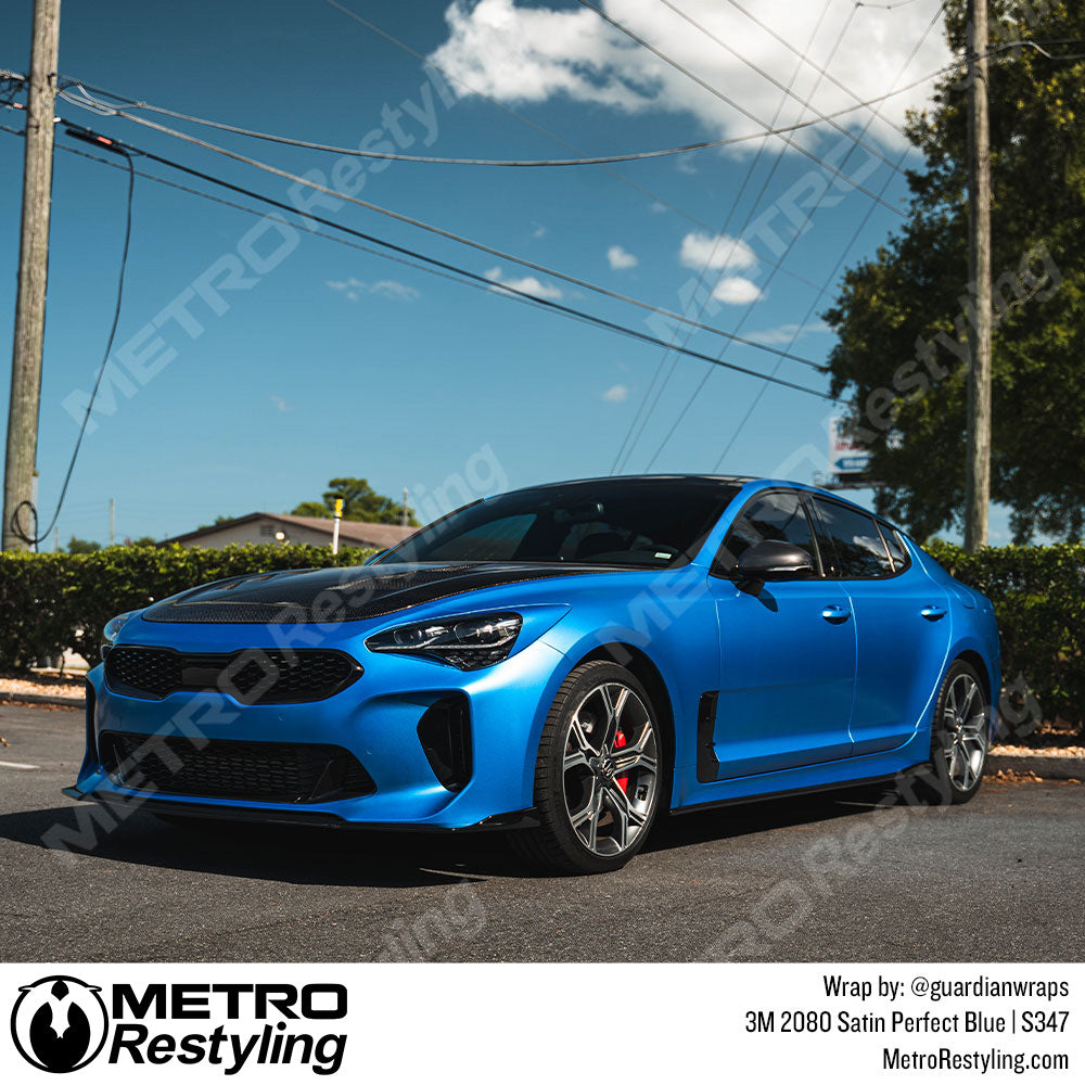 Satin Perfect Blue Vinyl Wrap
