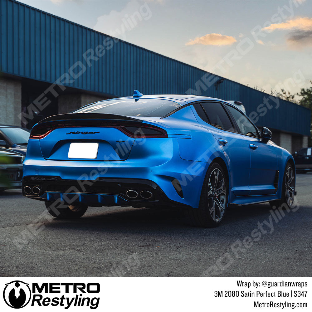 Satin Perfect Blue Vinyl Wrap