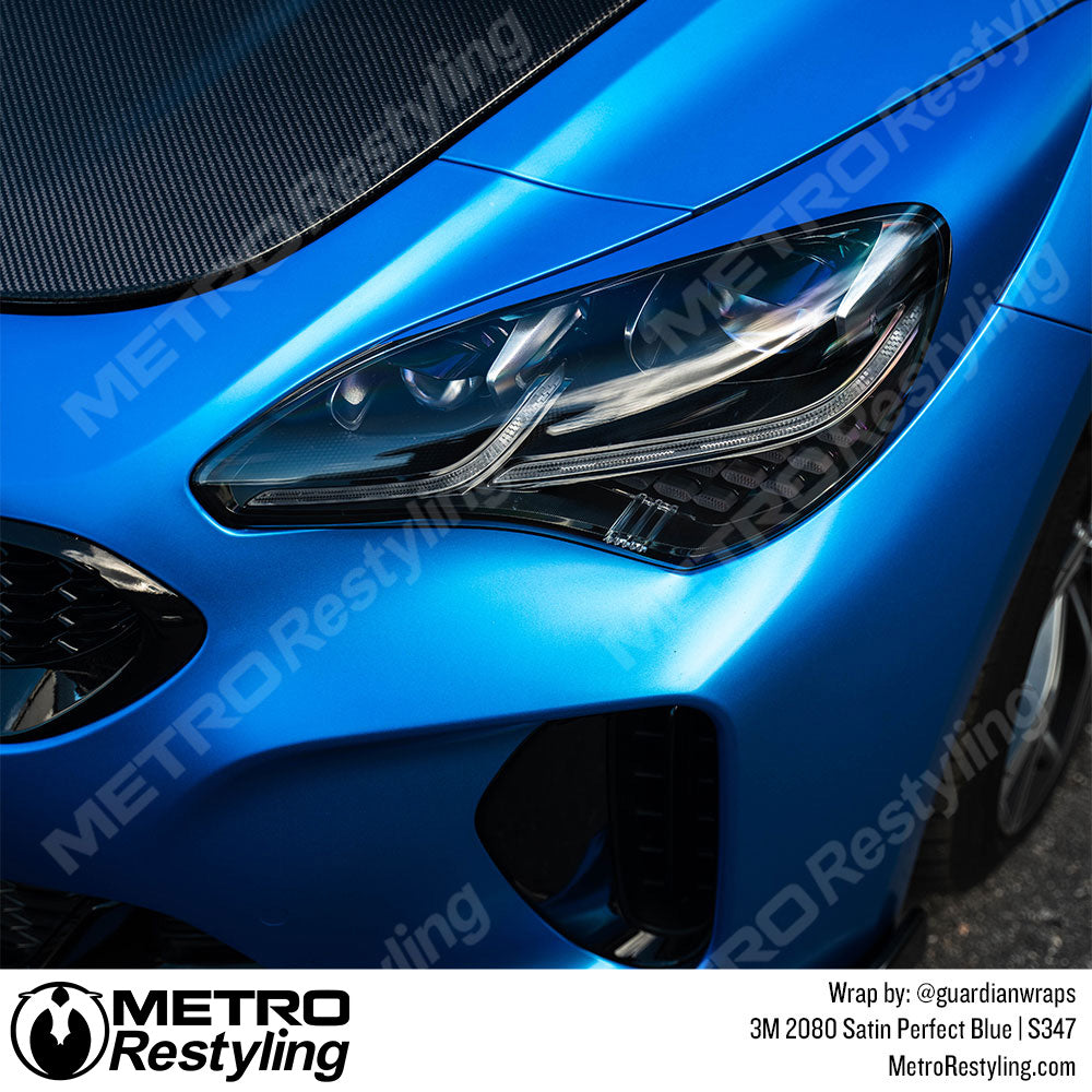 Satin Perfect Blue Vinyl Wrap